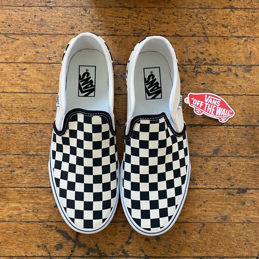 NWT Checkered Vans
